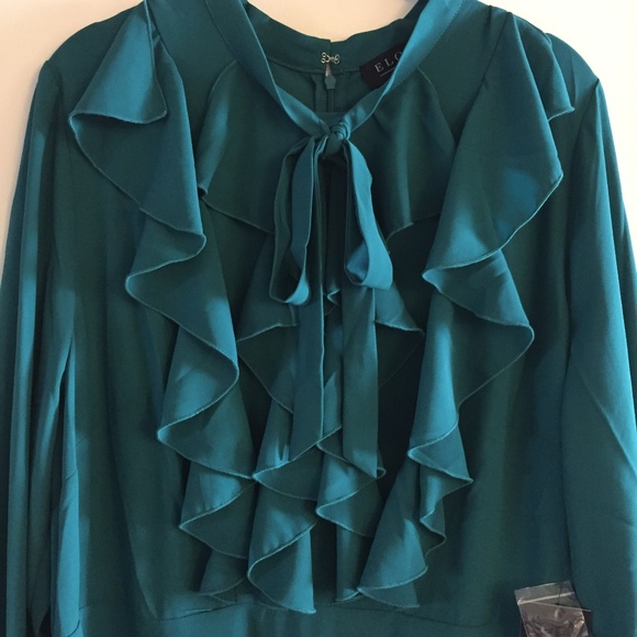 Eloquii Tie Front Dress - Picture 2 of 5